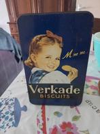 Vintage blik van Verkade biscuits, Verzamelen, Blikken, Gebruikt, Ophalen of Verzenden, Verkade