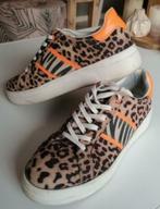 Depeche luipaard print sneakers schoenen + oranje 40 36936