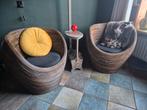 Vintage Pencil Reed Pod Chairs Gabrielle Crespi, Huis en Inrichting, Ophalen, 50 tot 75 cm, Gebruikt, Vintage design