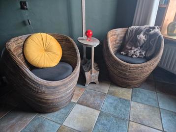 Vintage Pencil Reed Pod Chairs Gabrielle Crespi beschikbaar voor biedingen