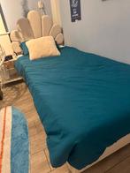 Leuk Meidenbed met Schelp Hoofdbord, Huis en Inrichting, Slaapkamer | Bedden, 90 cm, Eenpersoons, Blauw, Ophalen of Verzenden