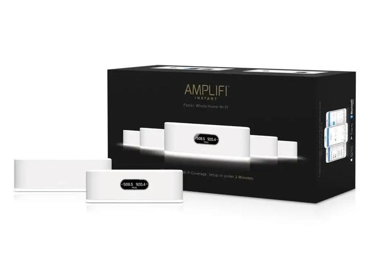Ubiquiti AmpliFi Instant Wi-Fi Mesh set (Router + MeshPoint), Computers en Software, Routers en Modems, Gebruikt, Router, Ophalen of Verzenden