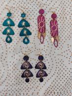 Diverse soorten  oorbellen uit India, Overige materialen, Hangers, Overige kleuren, Nieuw