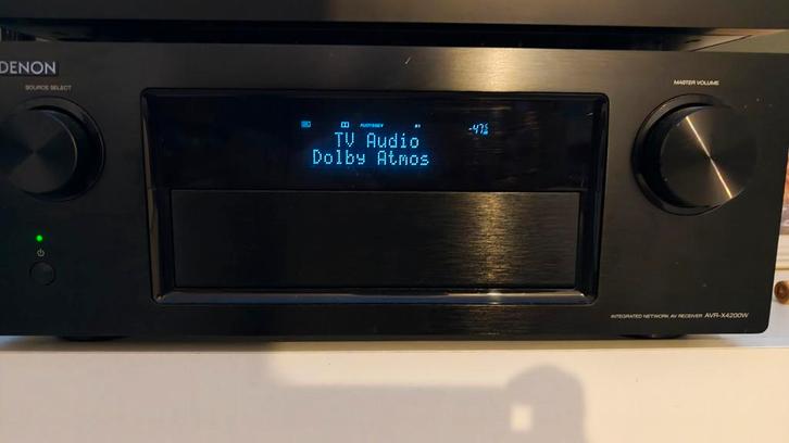 Denon AVR-X4200W 9.2 Dolby Atmos receiver, Audio, Tv en Foto, Versterkers en Receivers, Gebruikt, 7.1, 120 watt of meer, Denon