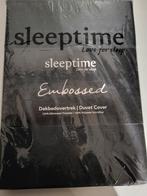 Sleeptime Montre Negro black Dekbedovertrek 140x200/220, Eenpersoons, Zwart, Dekbedovertrek, Nieuw