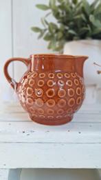 Vintage Rusalka kan, kannetje, bruin geglazuurd, melkkan, Gebruikt, Overige typen, Ophalen of Verzenden, Overige stijlen