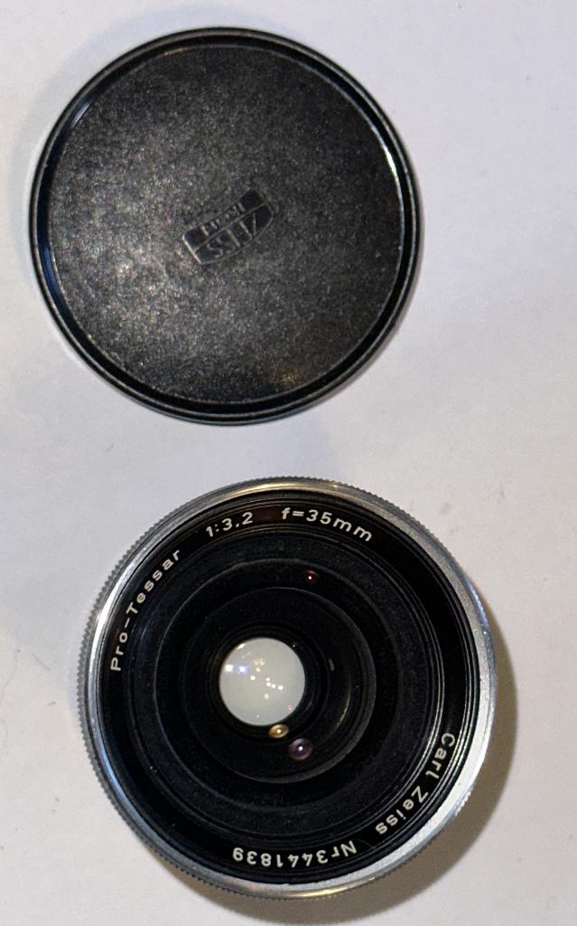 Carl Zeiss Pro-Tessar lens 35mm 1:3.2   contaflex vatting, Ophalen, Lens of Lenzen