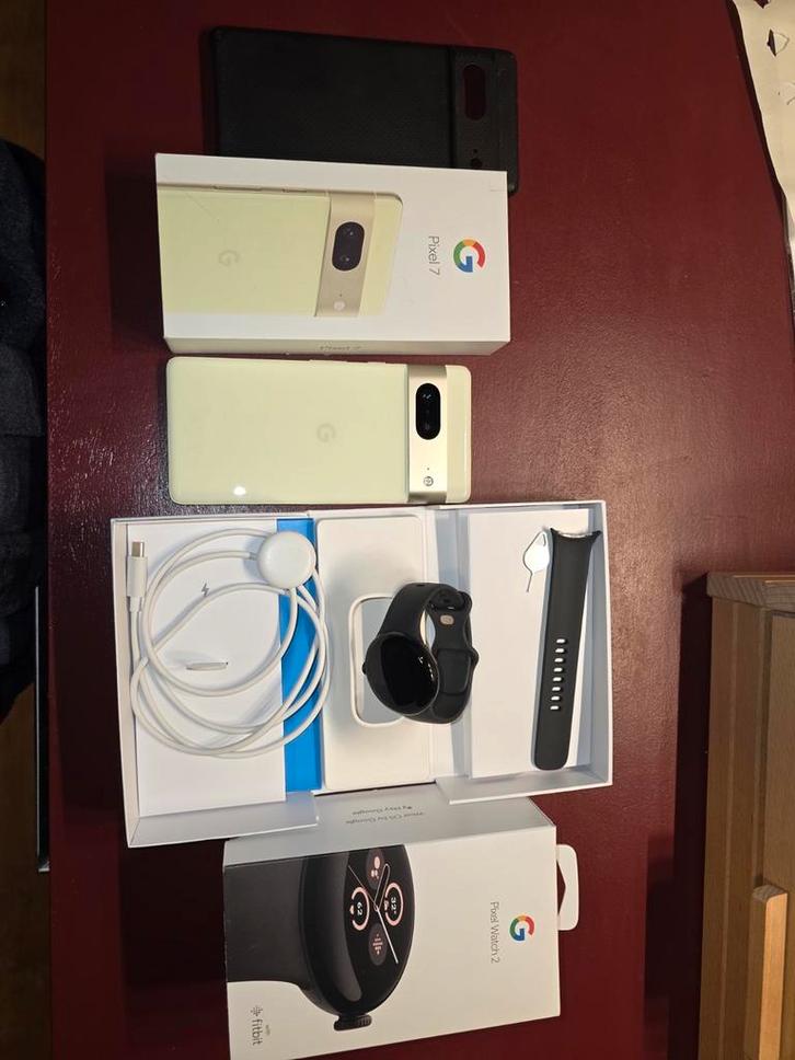 Google Pixel 7 Geel  256 GB+ Pixel Watch 2, Telecommunicatie, Mobiele telefoons | Apple iPhone, Gebruikt, 256 GB, Geel, Ophalen of Verzenden