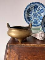 Bronzen wierookvat met Xuande merk, Qing Dynastie, Ophalen of Verzenden, Brons