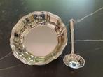 Silverplated soep/saus schaal+bijpassende diepe lepel. 20€, Ophalen of Verzenden