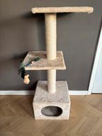 Nieuwe zachte krabpaal  met huisje, Dieren en Toebehoren, Krabmeubelen, Ophalen of Verzenden, Nieuw, Krabpaal