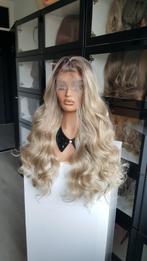 Luxe Lace Pruik: Uitgroei asbruinblond gemêleerd, Ophalen of Verzenden, Nieuw, Pruik of Haarverlenging