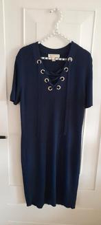 Michael Kors prachtige classy jurk in marineblauw met goud, Verzenden, Zo goed als nieuw, Maat 46/48 (XL) of groter, Blauw