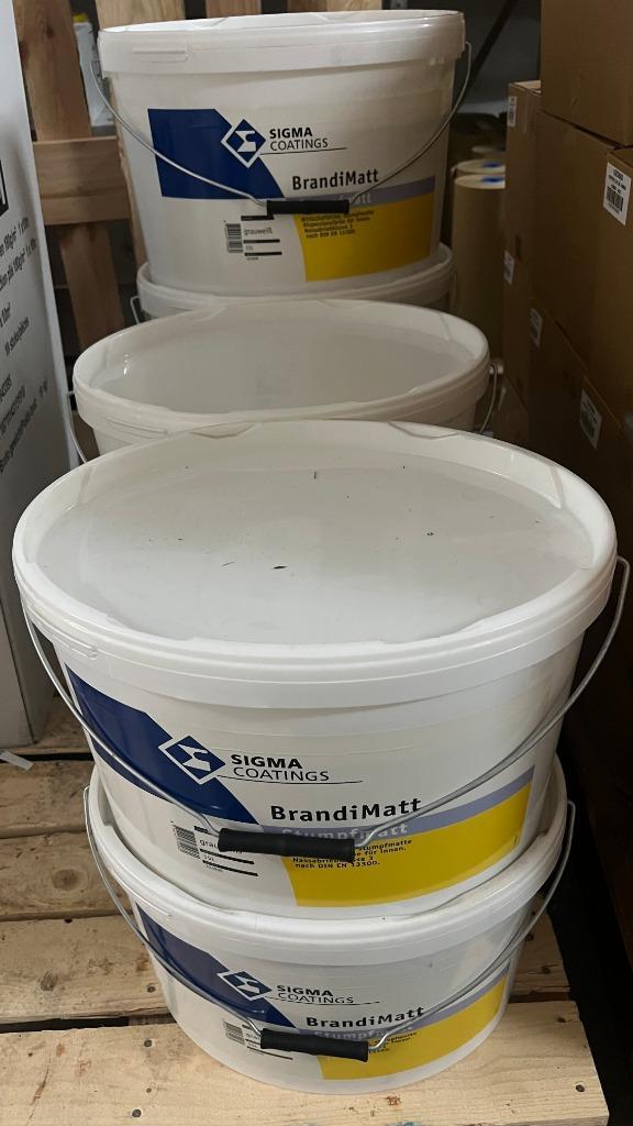 7 emmers Sigma BrandiMatt grauweiss muurverf voor binnen, Doe-het-zelf en Verbouw, Verf, Beits en Lak, Nieuw, Verf, 10 tot 15 liter
