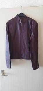 LADIES CHOICE BORDEAUX ROOD IMMITATIE LEREN JASJE MET RITS L, Kleding | Dames, Maat 42/44 (L), Nieuw, Ophalen of Verzenden, Jasje