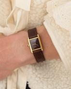 Cartier Tank Vermeil (366001), Overige merken, Leer, Polshorloge, Ophalen of Verzenden