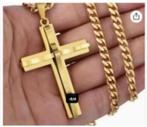 ketting met kruis., Sieraden, Tassen en Uiterlijk, Overige kleuren, Nieuw, Ophalen of Verzenden, Overige materialen