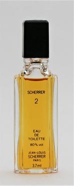 Jean-Louis Scherrer 2 edt 3.7 ml. met zwarte dop, Ophalen of Verzenden, Miniatuur, Zo goed als nieuw, Gevuld