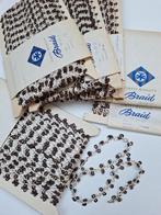 1 vintage haspel met supermooi bruin/ecru kant/band, Ophalen of Verzenden, Nieuw, Kant