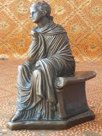 Prachtig zwaar antiek brons beeldje van een vrouw 13,8 cm., Ophalen of Verzenden, Brons