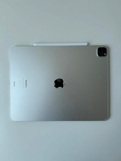 12.9' M2 iPad  + Apple Pencil, 256gb, silver, as good as new, Computers en Software, Apple iPads, Zo goed als nieuw, Apple iPad