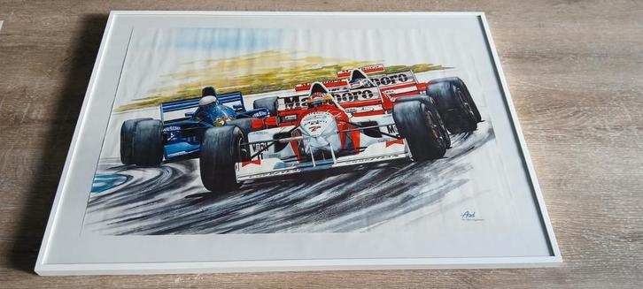 Poster Marlboro F1, McLaren Mercedes aad van koningshoven, Verzamelen, Posters, Zo goed als nieuw, Sport, A1 t/m A3, Ophalen of Verzenden