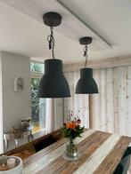 Hanglamp Grijs / Antraciet IKEA Hektar (2x), Ophalen of Verzenden, Zo goed als nieuw, Metaal, Minder dan 50 cm