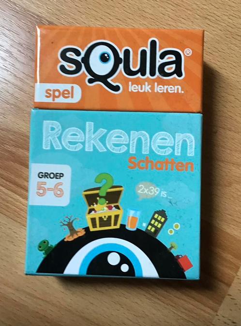 Squla spel rekenen schatten groep 5-6, Kinderen en Baby's, Speelgoed | Educatief en Creatief, Zo goed als nieuw, Puzzelen, Taal en Lezen