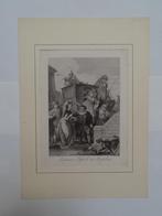 Ets Hymens bezoek aan Rosalva, satire Duitsland Ramberg 1793, Antiek en Kunst, Kunst | Etsen en Gravures, Verzenden