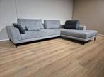 Montel Hampton Hoekbank - Grijs - Stof - Leer - Antraciet, Voltastraat 21, Barneveld, Ophalen of Verzenden, 150 cm of meer, Op zoek naar gebruikte Designmeubels, maar niet de hoofdprijs be