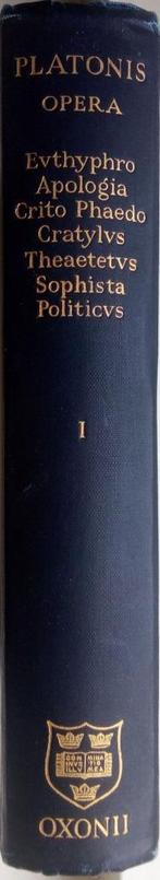 Platonis Opera tomvs I, Boeken, Gelezen, VWO, Verzenden, Joannes Burnet