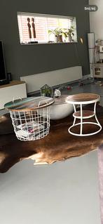 3 salontafels tafels bijzettafel van By Boo hout met wit, Huis en Inrichting, Complete inboedels, Ophalen