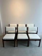 Cees Braakman Pastoe Japanse Stoelen (6) - Jaren 60, Huis en Inrichting, Stoelen, Ophalen, Gebruikt, Bruin, Vijf, Zes of meer stoelen