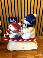 sneeuwpoppen op slee bewegend christmas international, Diversen, Kerst, Ophalen of Verzenden, Gebruikt