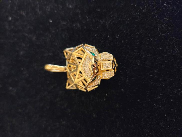 14 k gouden panter hanger 9,4 gram, Sieraden, Tassen en Uiterlijk, Kettinghangers, Nieuw, Goud, Goud, Ophalen of Verzenden