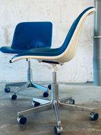 2x Artifort Spirit Bureau Stoelen Vintage, Ophalen, Blauw, Bureaustoel