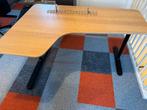 IKEA BEKANT hoekbureau links 160 x 110 cm, Huis en Inrichting, Bureaus, Ophalen, In hoogte verstelbaar, Zo goed als nieuw, Bureau