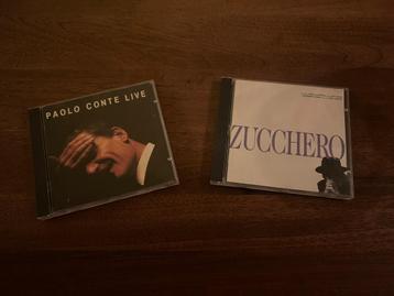 2 prachtige Italiaanse cd's van Paolo Conte en Zucchero. beschikbaar voor biedingen