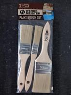 Kwastenset 3 delig, kwasten voor alle verftypen, gloednieuw!, Doe-het-zelf en Verbouw, Schildersmaterialen, Ophalen of Verzenden