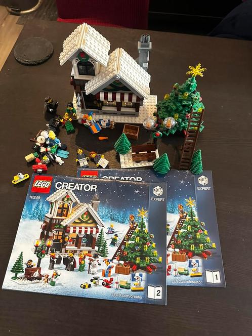 Lego 10249 kerst huis, Kinderen en Baby's, Speelgoed | Duplo en Lego, Zo goed als nieuw, Lego, Complete set, Ophalen of Verzenden