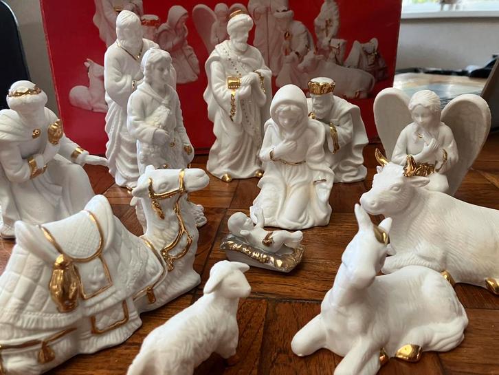 Vintage DICKSONS Nativity porseleinen Kerststal  Set, Diversen, Kerst, Zo goed als nieuw, Ophalen of Verzenden