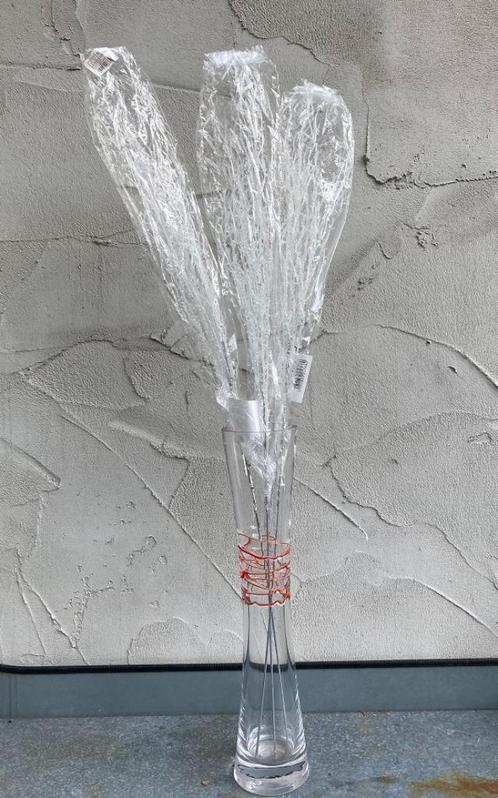 1 DECO IJSTAK WIT MET GLANS NIEUW, Huis en Inrichting, Woonaccessoires | Droogbloemen, Nieuw, Ophalen of Verzenden