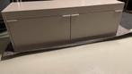 Pastoe TV/audiomeubel grijs met klepvakken, Ophalen, Gebruikt, 100 tot 150 cm, Minder dan 100 cm