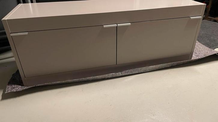 Pastoe TV/audiomeubel grijs met klepvakken, Huis en Inrichting, Kasten | Televisiemeubels, Gebruikt, Minder dan 100 cm, 100 tot 150 cm