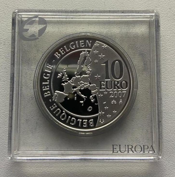 2007 BELGIË 10 EURO ZILVER ROME *PP*, Postzegels en Munten, Munten | Europa | Euromunten, Losse munt, 10 euro, België, Zilver