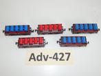 Adv-427 N Spoor lage Bakwagons met lading 13513 Minitrix, Gelijkstroom, Trix, Wagon, Ophalen of Verzenden