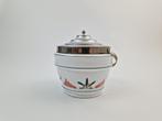 Vintage koektrommel – wit met groen/rood, Ophalen of Verzenden