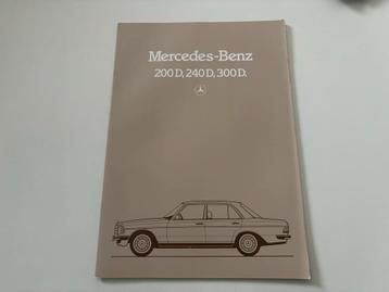 Folder Mercedes-Benz 123 Diesel 1984 200D, 240D, 300D beschikbaar voor biedingen