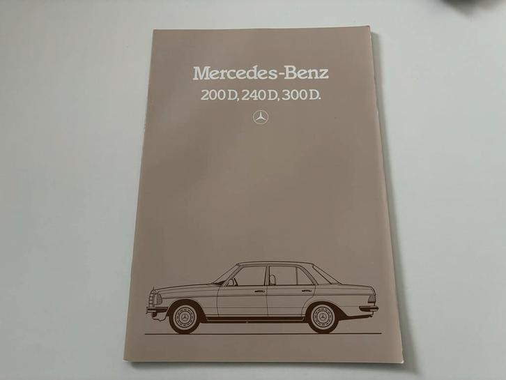 Folder Mercedes-Benz 123 Diesel 1984 200D, 240D, 300D, Boeken, Auto's | Folders en Tijdschriften, Zo goed als nieuw, Mercedes