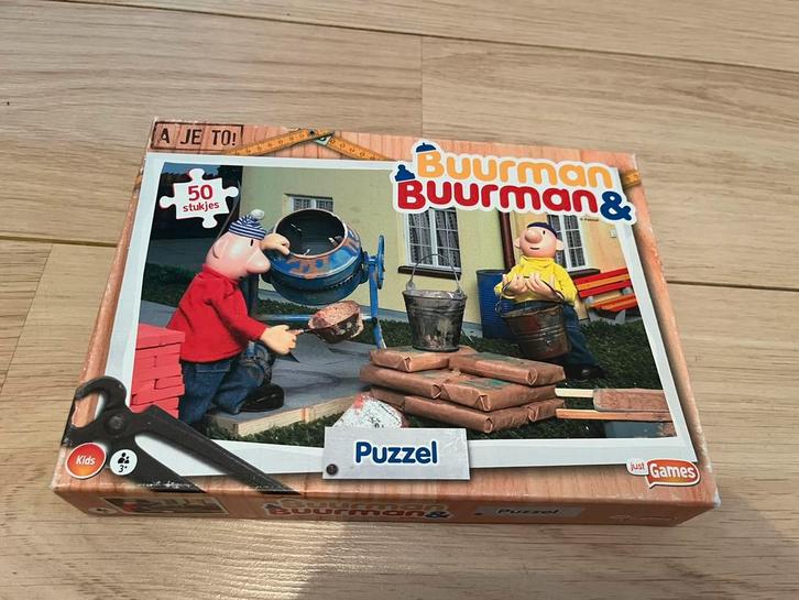 Buurman en buurman puzzel 50 stukjes, Kinderen en Baby's, Speelgoed | Kinderpuzzels, Zo goed als nieuw, 4 tot 6 jaar, 10 tot 50 stukjes